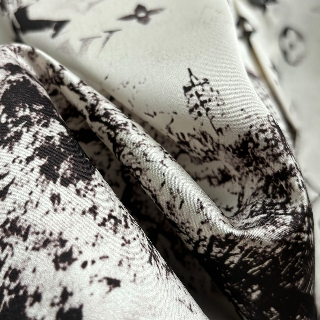 250917 New high-quality Tencel fabric printed long-sleeved shirt