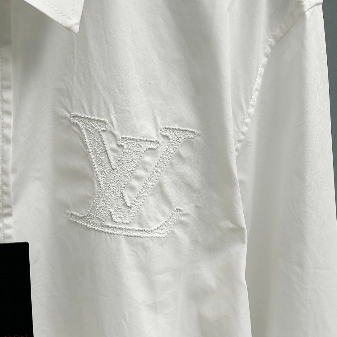 250917 New high-quality Tencel fabric embroidered shirt