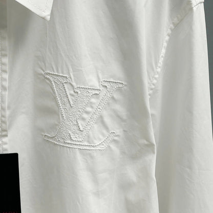 250917 New high-quality Tencel fabric embroidered shirt
