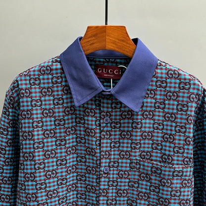 250917 New high-quality full-print embossed shirt