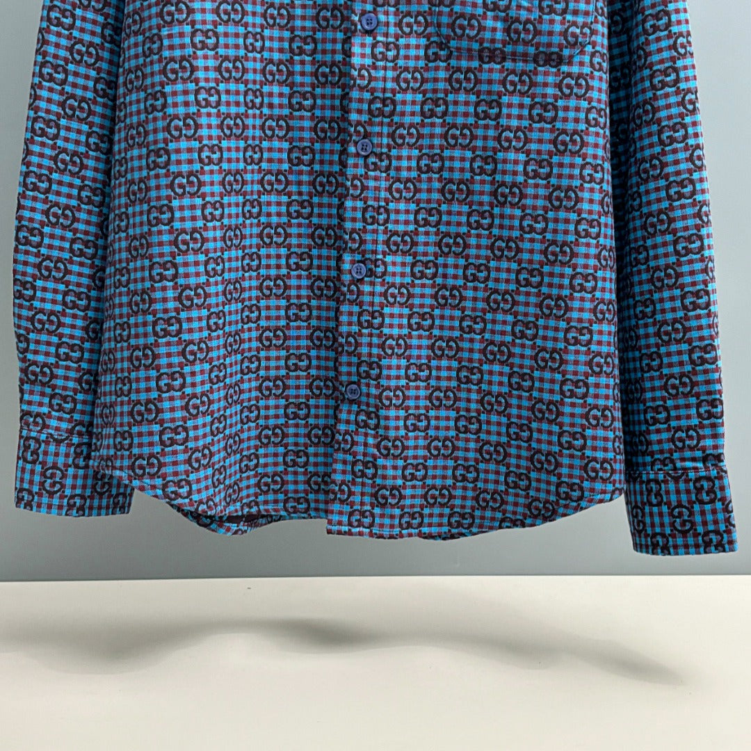250917 New high-quality full-print embossed shirt