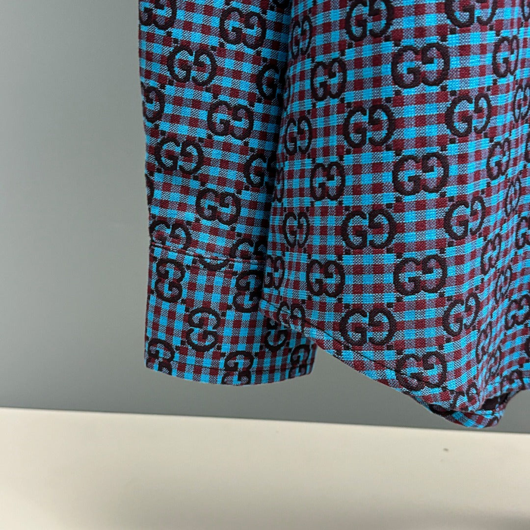 250917 New high-quality full-print embossed shirt