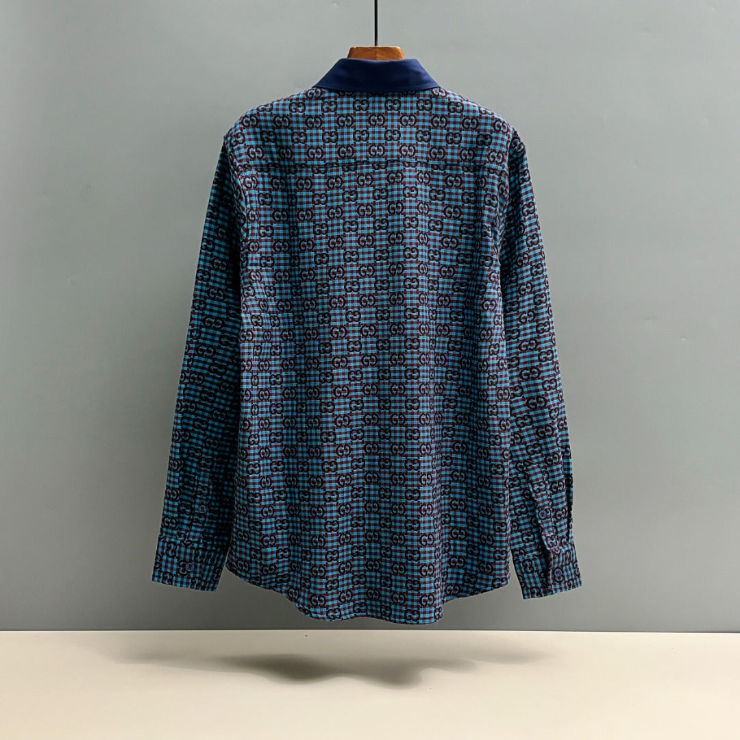 250917 New high-quality full-print embossed shirt