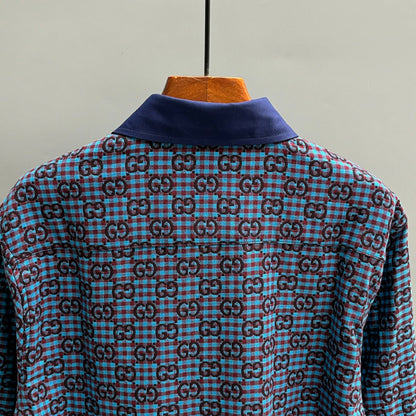 250917 New high-quality full-print embossed shirt