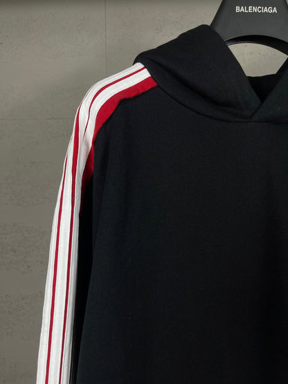 250917 New high-quality shoulder-sleeve color-blocked hoodie