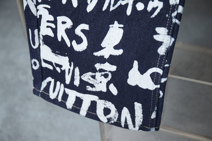 250923 New high-quality graffiti suit jeans