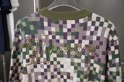 250923 New high-quality gradient Mosaic camouflage sweater
