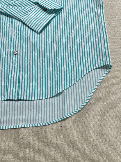 250923 New high-quality striped long-sleeved shirt