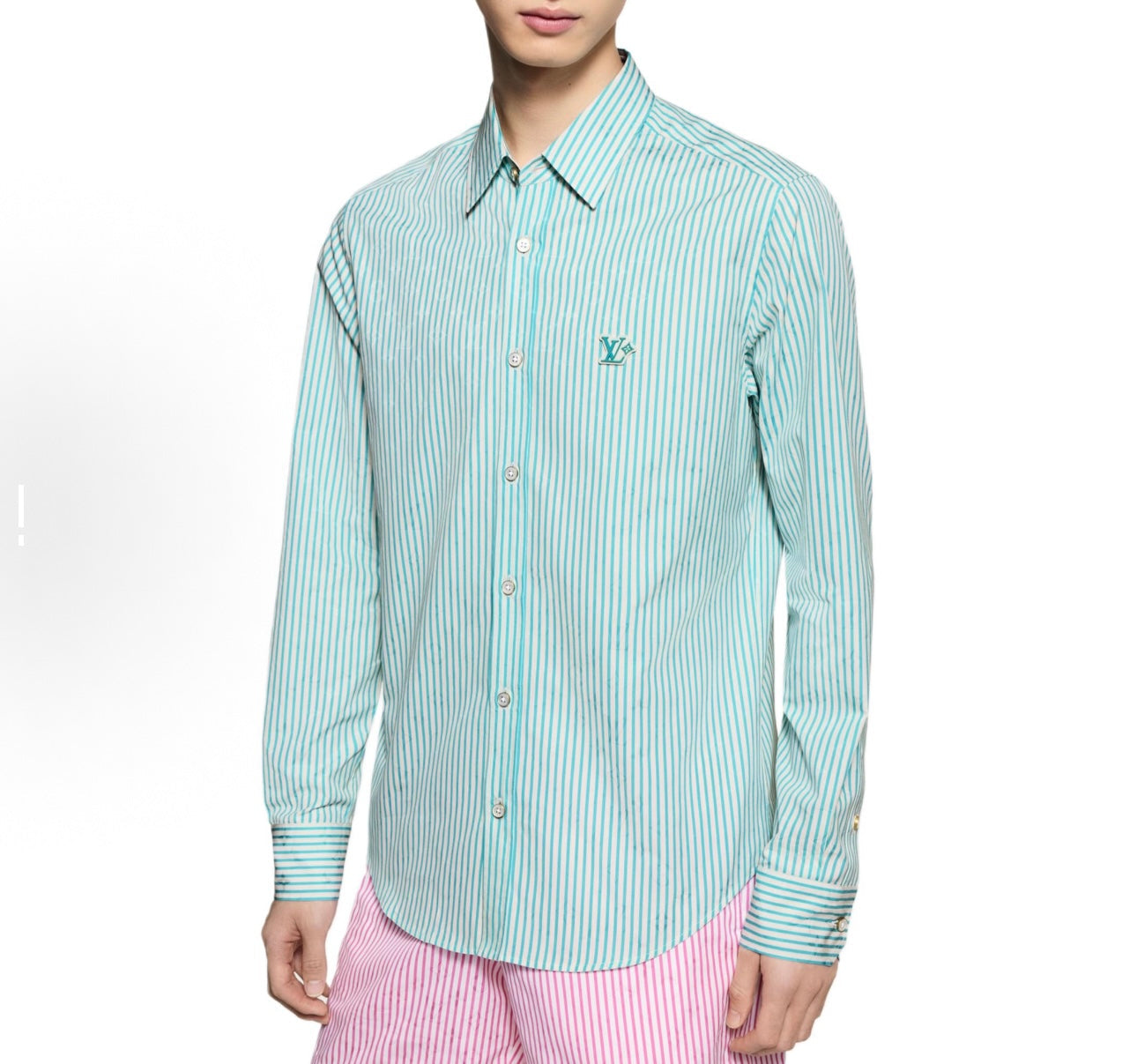 250923 New high-quality striped long-sleeved shirt