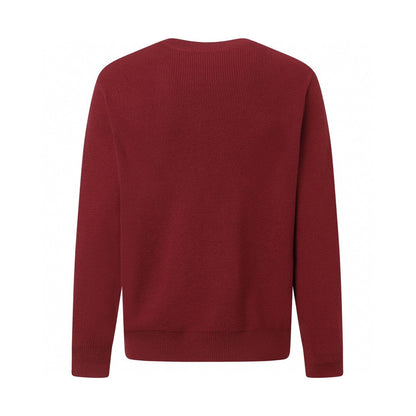 250923 New high-quality jacquard full-knit long-sleeved round-neck sweater