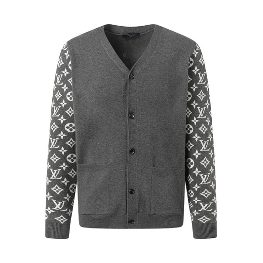 250923 New high-quality patchwork piping knitted cardigan