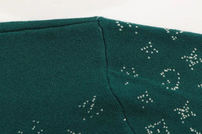 250923 new high-quality full-printed jacquard pullover sweater