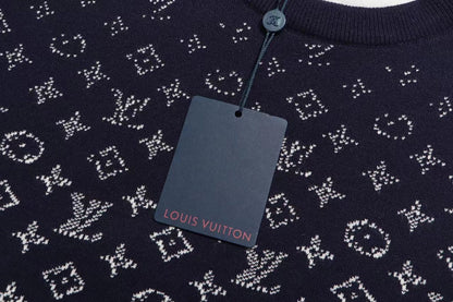 250923 new high-quality full-printed jacquard pullover sweater