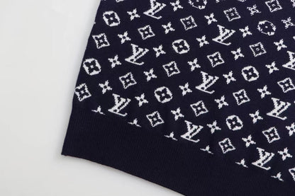 250923 new high-quality full-printed jacquard pullover sweater