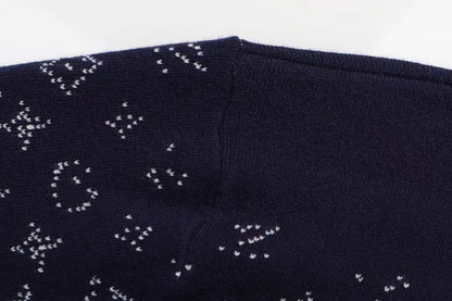 250923 new high-quality full-printed jacquard pullover sweater
