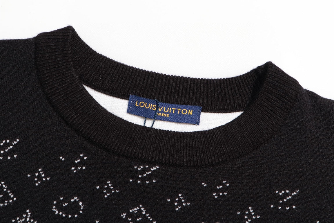 250923 new high-quality full-printed jacquard pullover sweater