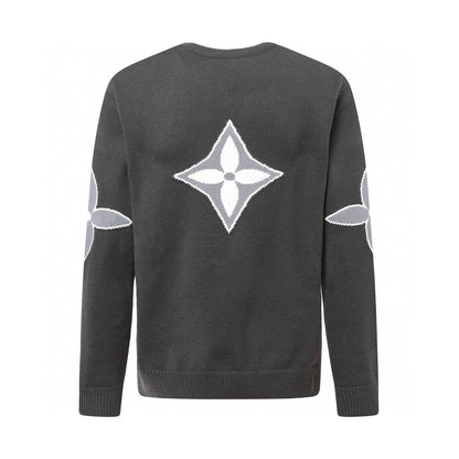 250923 New high-quality patchwork jacquard pullover sweater