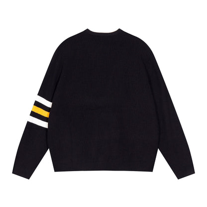 250923 New high-quality patchwork jacquard pullover sweater