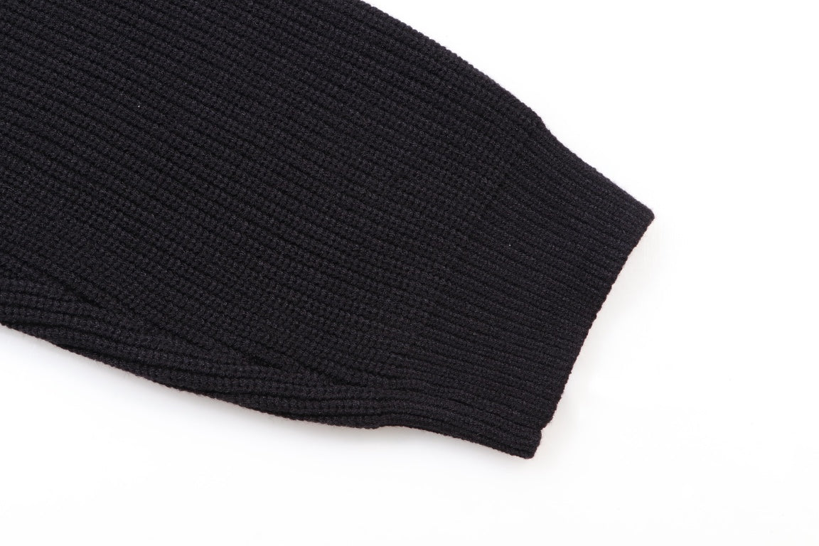 250923 New high-quality patchwork jacquard pullover sweater