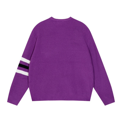 250923 New high-quality patchwork jacquard pullover sweater