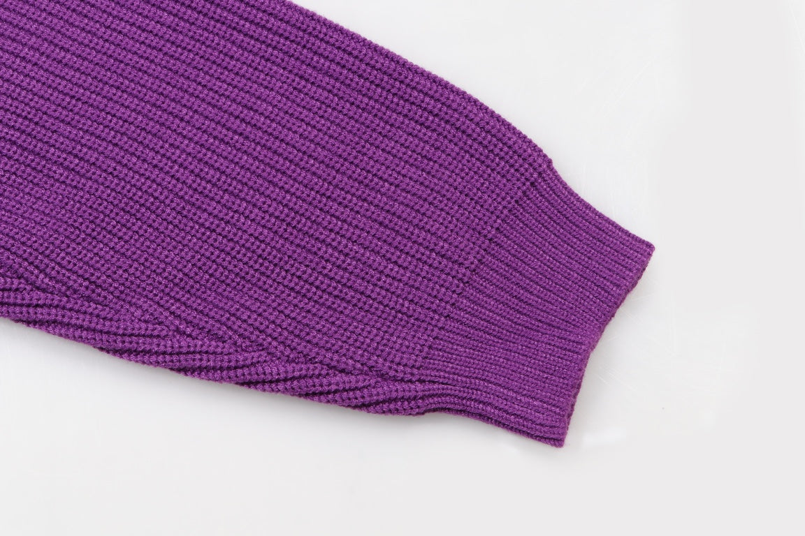 250923 New high-quality patchwork jacquard pullover sweater