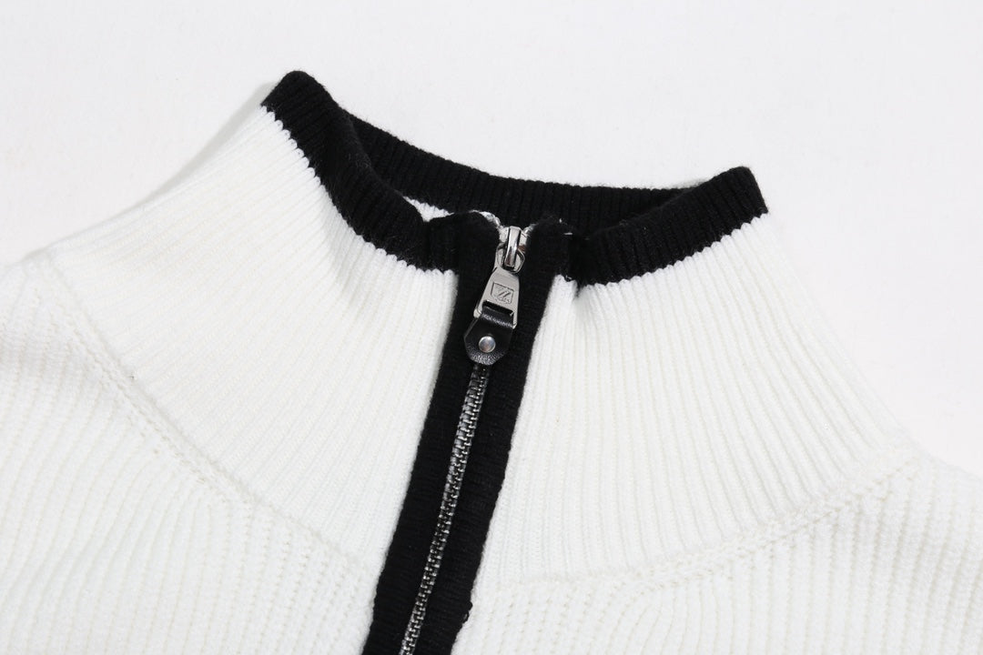 250923 New high-quality zipped wool coat