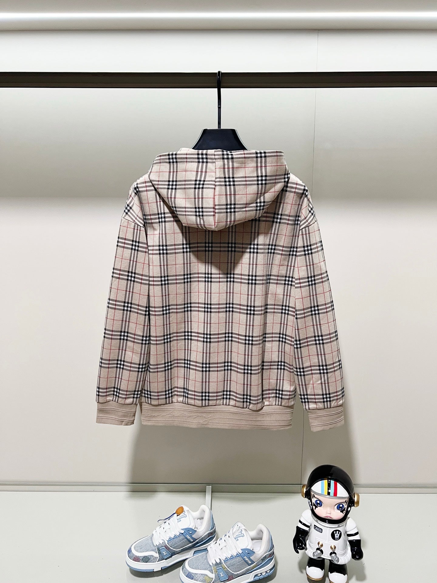 250923 A new high-quality full-print custom checkered casual hoodie