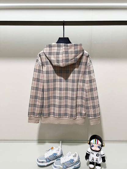 250923 A new high-quality full-print custom checkered casual hoodie