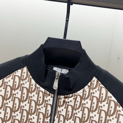 250923 A new high-quality color-blocking and splicing letter-shaped jacket