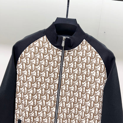250923 A new high-quality color-blocking and splicing letter-shaped jacket