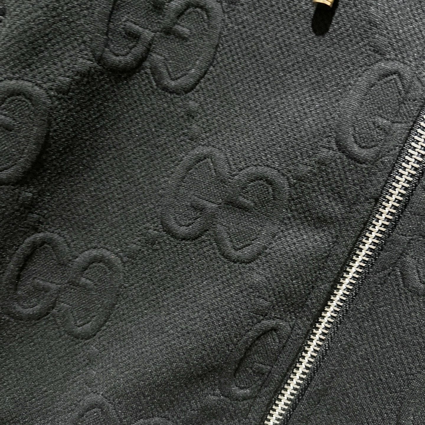 250923 new high-quality dark-patterned jacquard red and blue webbing stand-up collar coat