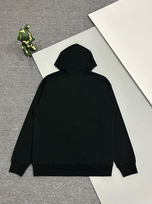 250923 New high-quality cotton open-chest zipper hoodie jacket
