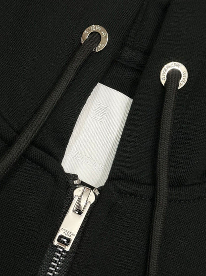 250923 New high-quality cotton open-chest zipper hoodie jacket
