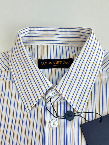 250923 New high-quality long-sleeved shirt with striped element pin embroidery