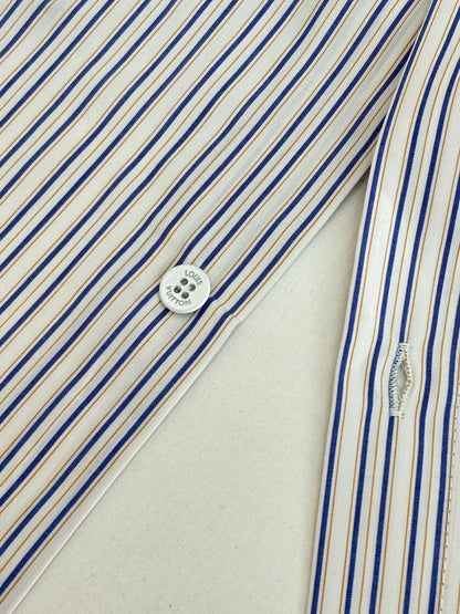 250923 New high-quality long-sleeved shirt with striped element pin embroidery