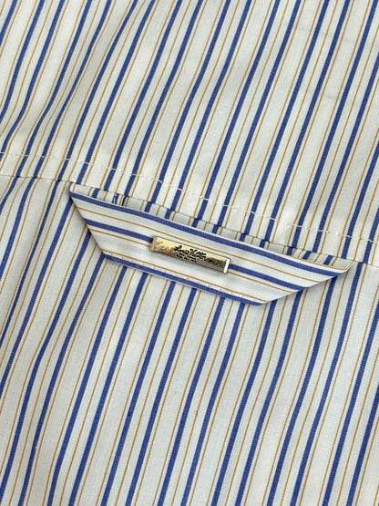 250923 New high-quality long-sleeved shirt with striped element pin embroidery