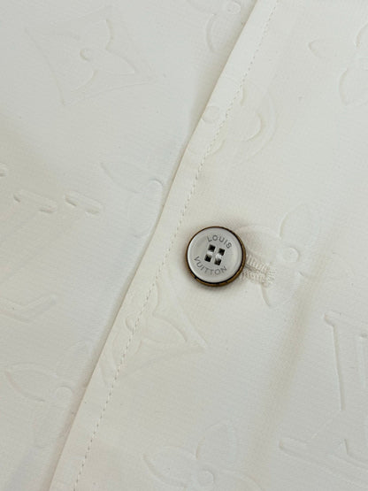 250923 New high-quality white embossed suit jacket