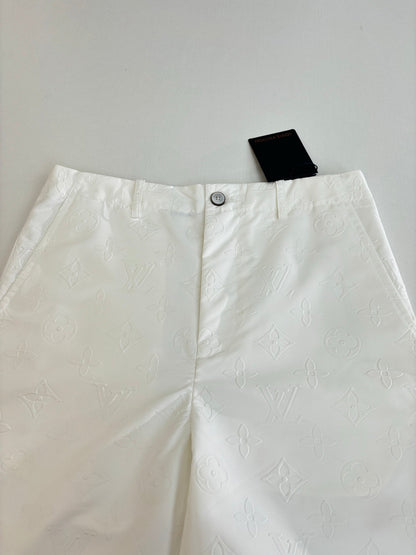 250923 New high-quality straight-leg embossed suit trousers