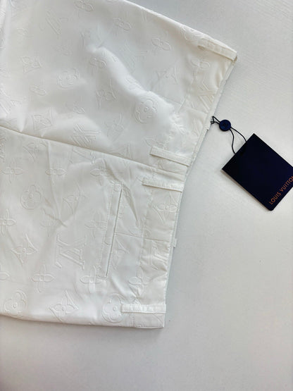 250923 New high-quality straight-leg embossed suit trousers