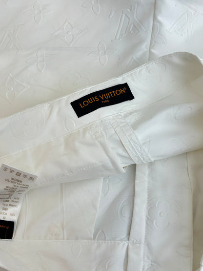 250923 New high-quality straight-leg embossed suit trousers