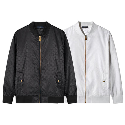 250923 new high-quality jacket with full lettered jacquard printing