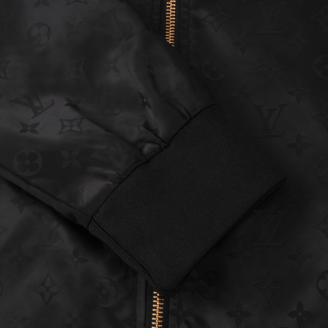 250923 new high-quality jacket with full lettered jacquard printing