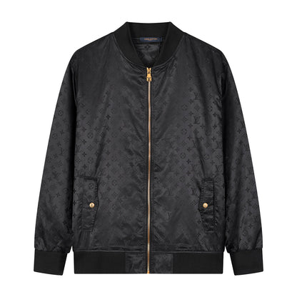 250923 new high-quality jacket with full lettered jacquard printing