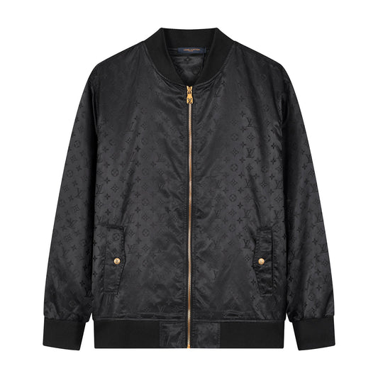 250923 new high-quality jacket with full lettered jacquard printing