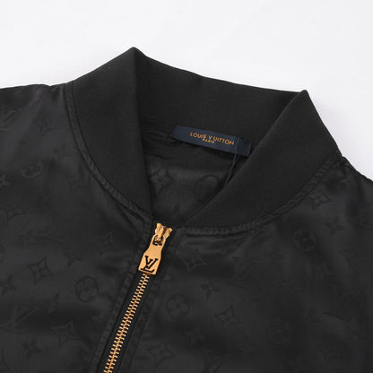 250923 new high-quality jacket with full lettered jacquard printing