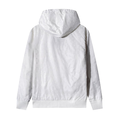250923 new high-quality letter jacquard full-printed hooded jacket
