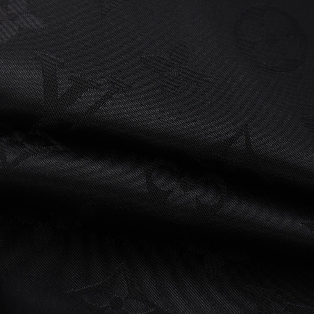 250923 new high-quality letter jacquard full-printed hooded jacket