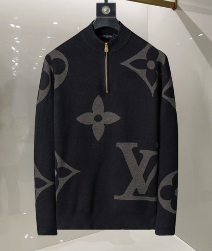 250923  new high-quality jacquard mid-turtleneck sweater