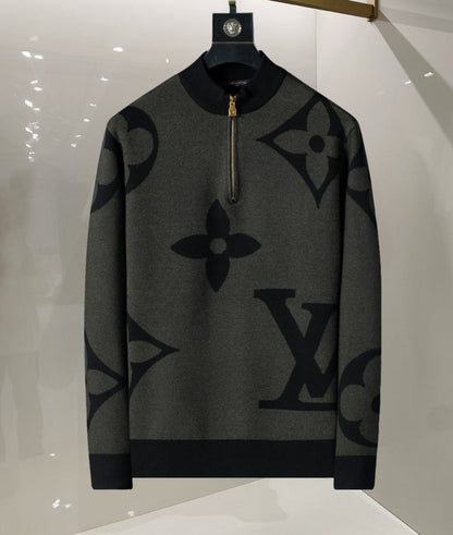 250923  new high-quality jacquard mid-turtleneck sweater