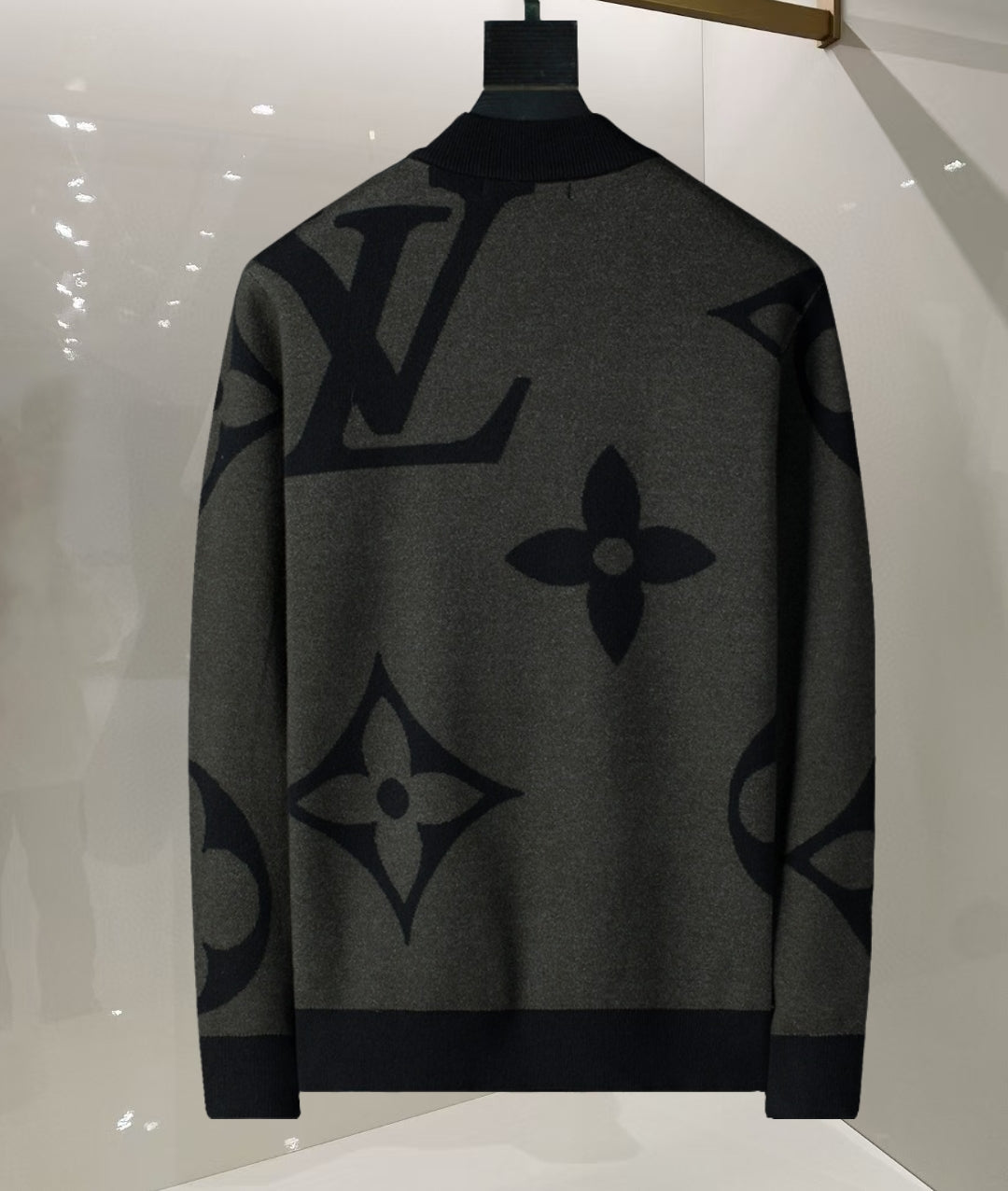 250923  new high-quality jacquard mid-turtleneck sweater